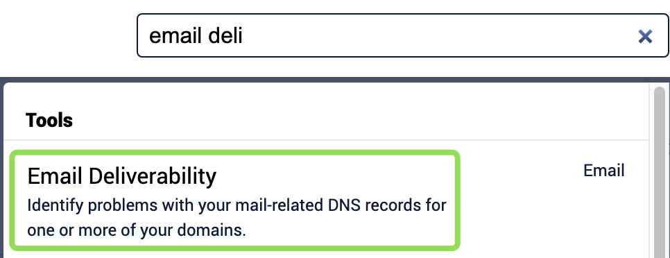 Domain Name Email deliverability