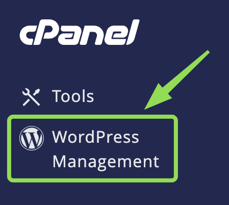 Log into cPanel link